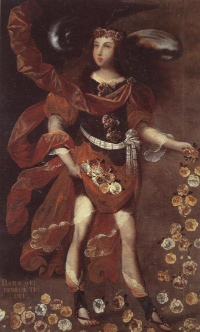 稲妻の名を宿す天使バラクエル（バラケル）の絵画