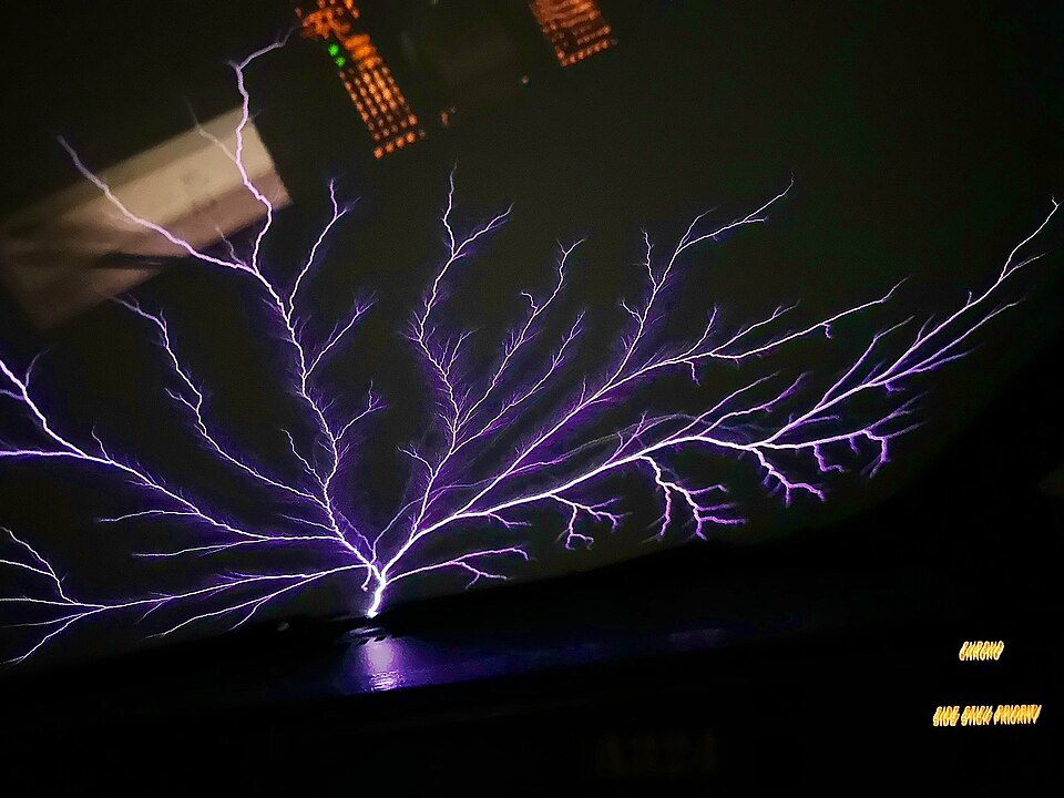 航空機のコロナ放電現象