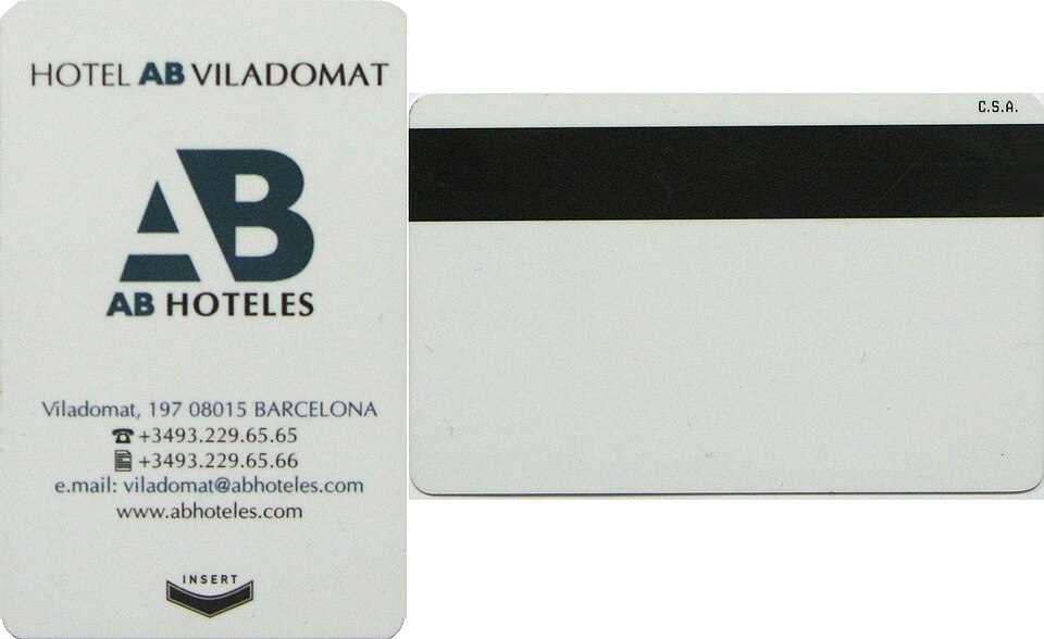Magnetic stripe card - hotel key card